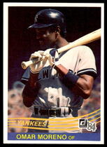 1984 Donruss Base Set #637 Omar Moreno