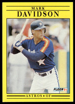 1991 Fleer Base Set #504 Mark Davidson