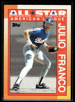 1990 Topps Base Set #386 Julio Franco