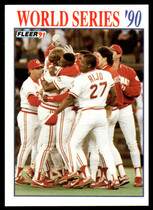 1991 Fleer World Series #8 Reds Celebrate