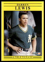 1991 Fleer Base Set #15 Darren Lewis