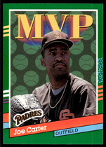 1991 Donruss Base Set #409 Joe Carter MVP