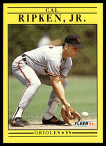 1991 Fleer Base Set #490 Cal Ripken Jr.