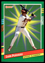 1991 Donruss Grand Slammers #10 Luis Polonia