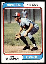 1974 Topps Base Set #297 Hal Breeden