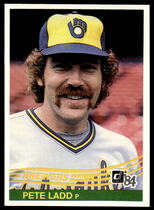 1984 Donruss Base Set #124 Pete Ladd