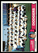 1979 Topps Base Set #526 Dodgers Team