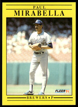 1991 Fleer Base Set #590 Paul Mirabella