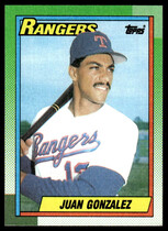 1990 Topps Base Set #331 Juan Gonzalez