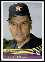 1984 Donruss Base Set #84 Bob Lillis