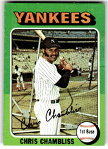 1975 Topps Base Set #585 Chris Chambliss