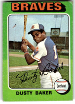 1975 Topps Base Set #33 Dusty Baker