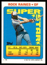 1990 Topps Stickers Backs (No Sticker) #18 Tim Raines