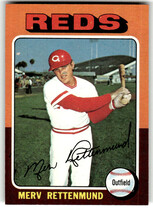 1975 Topps Base Set #369 Merv Rettenmund