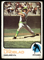 1973 Topps Base Set #406 Paul Lindblad