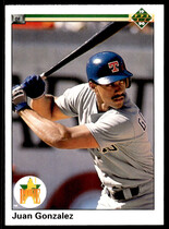 1990 Upper Deck Base Set #72 Juan Gonzalez