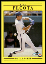 1991 Fleer Base Set #565 Bill Pecota