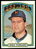 1972 Topps Base Set #613 Mike Ferraro