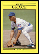 1991 Fleer Base Set #422 Mark Grace