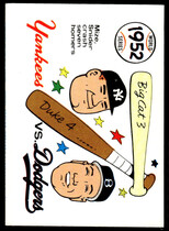 1970 Fleer Laughlin World Series (Blue Text Back) #49 1952 Yankees|Dodgers