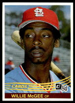 1984 Donruss Base Set #353 Willie McGee