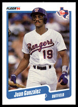1990 Fleer Base Set #297 Juan Gonzalez