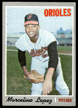 1970 Topps Base Set #344 Marcelino Lopez
