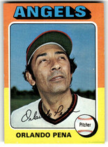 1975 Topps Base Set #573 Orlando Pena