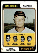 1974 Topps Base Set #306 Earl Weaver