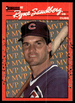 1990 Donruss Bonus MVPs #BC-10 Ryne Sandberg