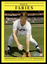 1991 Fleer Base Set #528 Paul Faries
