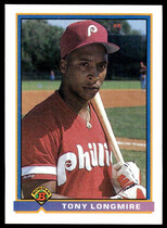 1991 Bowman Base Set #489 Tony Longmire