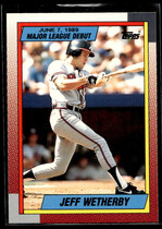 1990 Topps Debut 89 #138 Jeff Wetherby