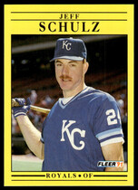 1991 Fleer Base Set #568 Jeff Schulz