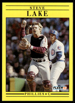 1991 Fleer Base Set #403 Steve Lake