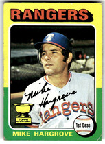 1975 Topps Base Set #106 Mike Hargrove