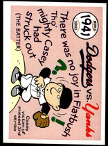 1970 Fleer Laughlin World Series (Blue Text Back) #38 1941 Dodgers|Yankees