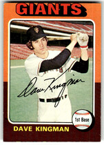 1975 Topps Base Set #156 Dave Kingman