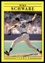 1991 Fleer Base Set #351 Mike Schwabe