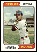 1974 Topps Base Set #303 George Hendrick