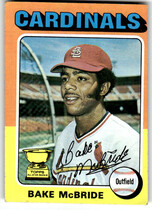 1975 Topps Base Set #174 Bake McBride