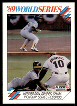 1990 Fleer World Series #11 Rickey Henderson