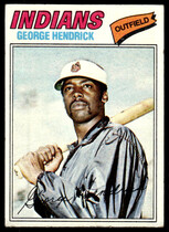 1977 Topps Base Set #330 George Hendrick