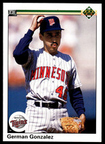 1990 Upper Deck Base Set #352 German Gonzalez
