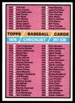 1976 Topps Base Set #526 Checklist