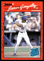 1990 Donruss Base Set #33 Juan Gonzalez