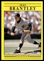 1991 Fleer Base Set #255 Jeff Brantley