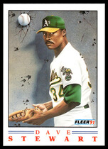 1991 Fleer Pro Visions Factory #4 Dave Stewart