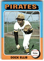1975 Topps Base Set #385 Dock Ellis