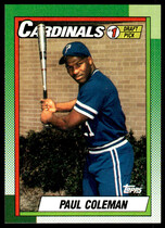 1990 Topps Base Set #654 Paul Coleman